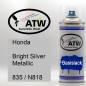 Preview: Honda, Bright Silver Metallic, 835 / N818: 400ml Sprühdose, von ATW Autoteile West.